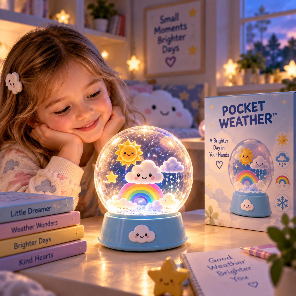 Coawfg™Interactive Light-Up Weather Globe for Kids