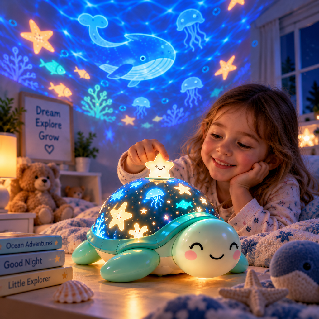 Coawfg™ – Interactive Ocean Projection Night Light for Kids